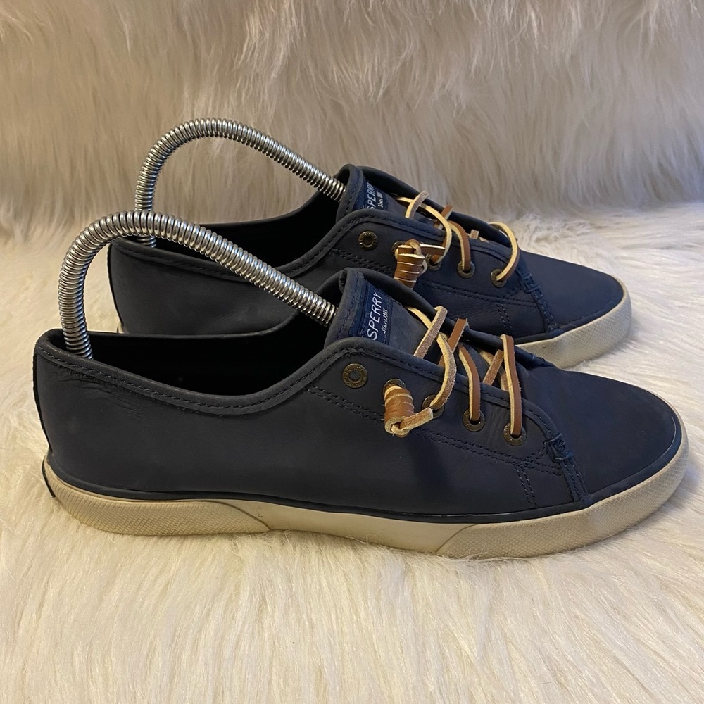 Sperry Shoes Size 7.5N Women’s Lace Up Slip On Blue